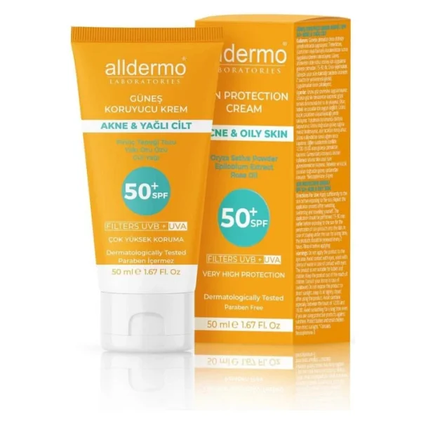 Alldermo Akneli ve Yağlı Ciltler için 50 ml 50 Faktör Güneş Kremi - Görsel 6