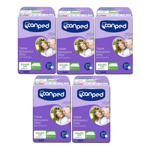 Canped Yatak Koruyucu Örtü Ekstra Örtü (60cm x 90cm) 50 Adet - Görsel 2