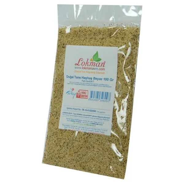 Doğal Saf Tane Beyaz Haşhaş Tohumu 100Gr - Görsel 5