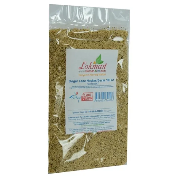 Doğal Saf Tane Beyaz Haşhaş Tohumu 100Gr - Görsel 4