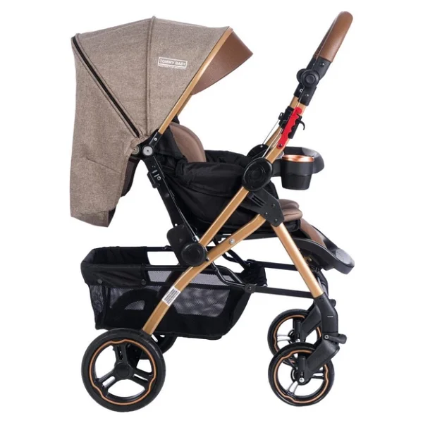 Tommybaby Tornado Plus Gold Çift Yönlü Bebek Arabası - Görsel 8