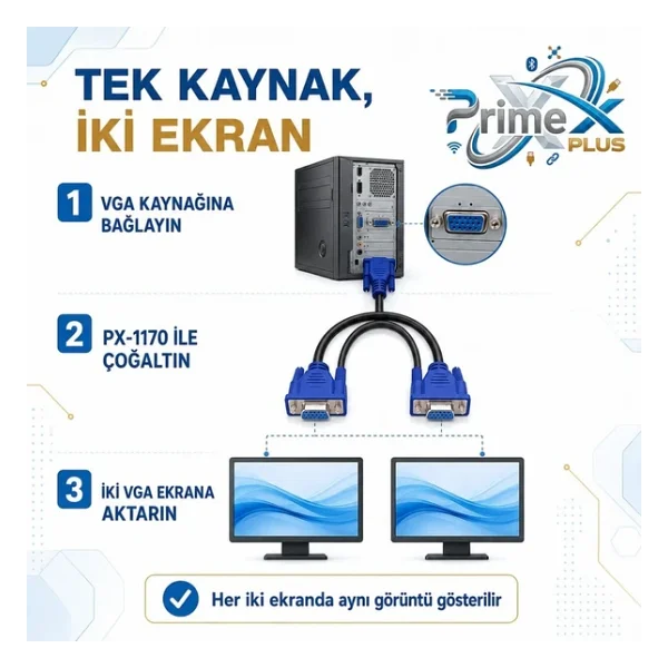 PrimeX PX-1170 VGA Kablo - Görsel 7