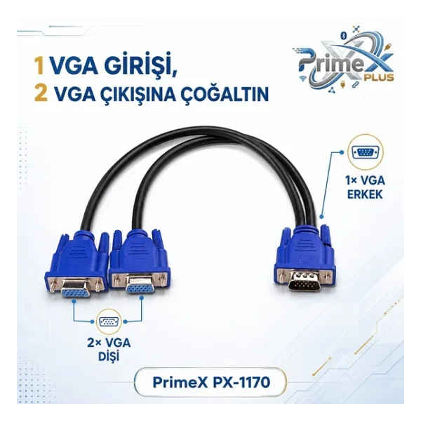 PrimeX PX-1170 VGA Kablo - Görsel 3