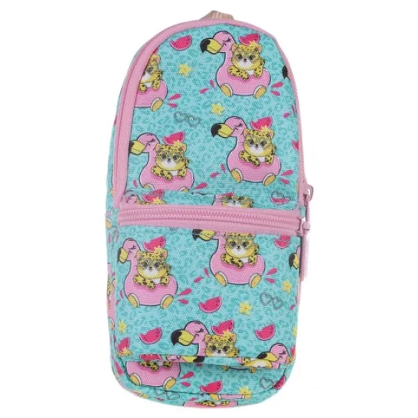 Kaukko K2324 Nature Junior Bag Tiger Flamingo Kalemlik - Görsel 5