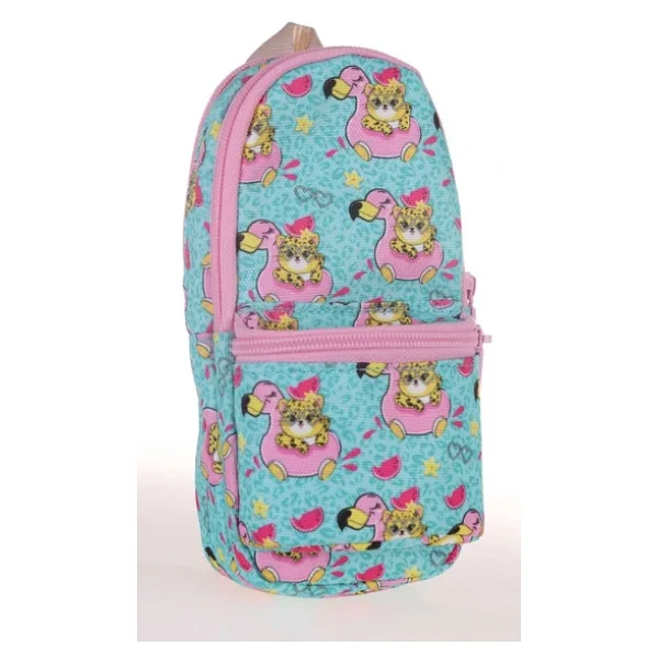 Kaukko K2324 Nature Junior Bag Tiger Flamingo Kalemlik - Görsel 4