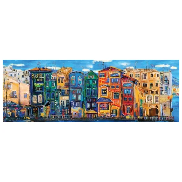 Art Renkli Kasaba Panorama Puzzle 1000 Parça 5350 - Görsel 3
