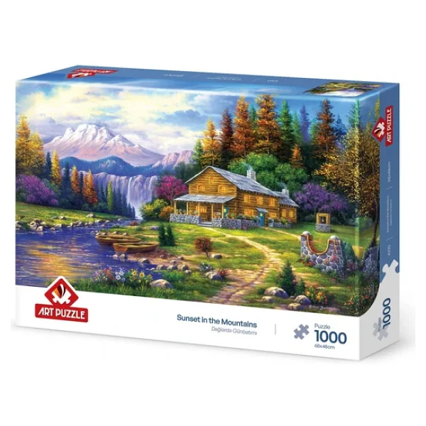 Art Puzzle Dağlarda Günbatımı Puzzle 1000 Parça 4230 - Görsel 3
