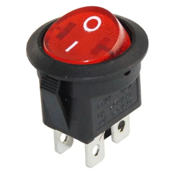 IC-131-4 Yuvarlak Işıklı Anahtar ON-OFF 4P - Görsel 2