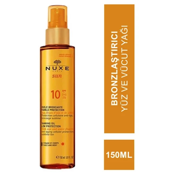 Nuxe Sun Huile 150 ml 10 Faktör Bronzlaştırıcı Yağ - Görsel 8