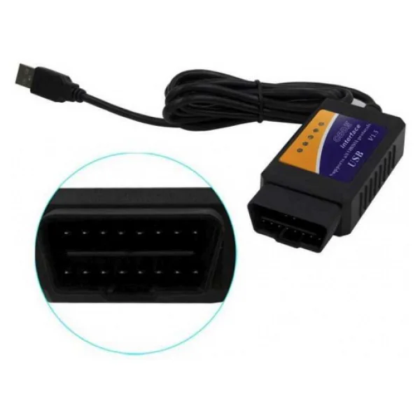 ELM327 Araç Arıza Tespit Cihazı OBD2 V1.5 (USB) - Görsel 3