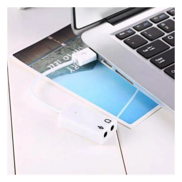 Masaüstü Ve Notebook Labtop Cihazlarında Sorunsuz Çalışır.usb Kulaklık Mikrofon Haric Ses Kartı - Görsel 2