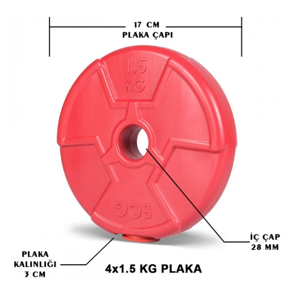 Ecg Spor Özel Seri 4x1.5 kg Plaka - Görsel 2