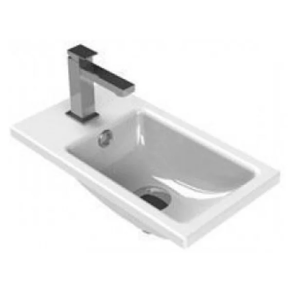 Turkuaz Seramik 24x42 cm Mini Banyo Karavan Lavabo - Görsel 2