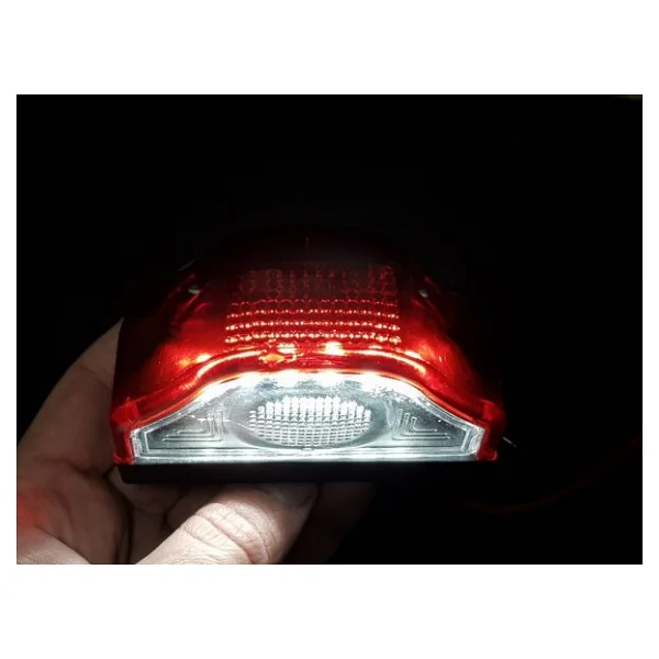 Ledli Plaka Lambası Kırmızı Cobra Tip ( 2 Adet) 12-24v - Görsel 2