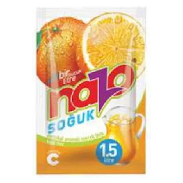 Nazo Portakal Aromalı Toz İçecek 9 gr 24'lü - Görsel 4