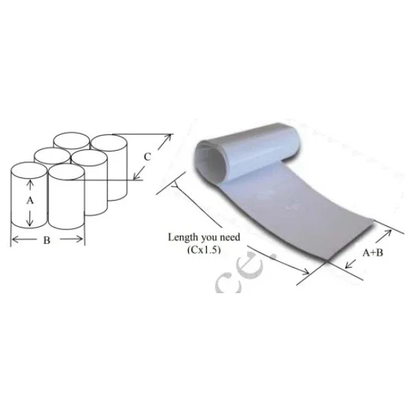 Batarya Shrink 20Cm Isi İle Daralan Pvc 1Metre Makaron 18650 Li-İon 200Mm - Görsel 3