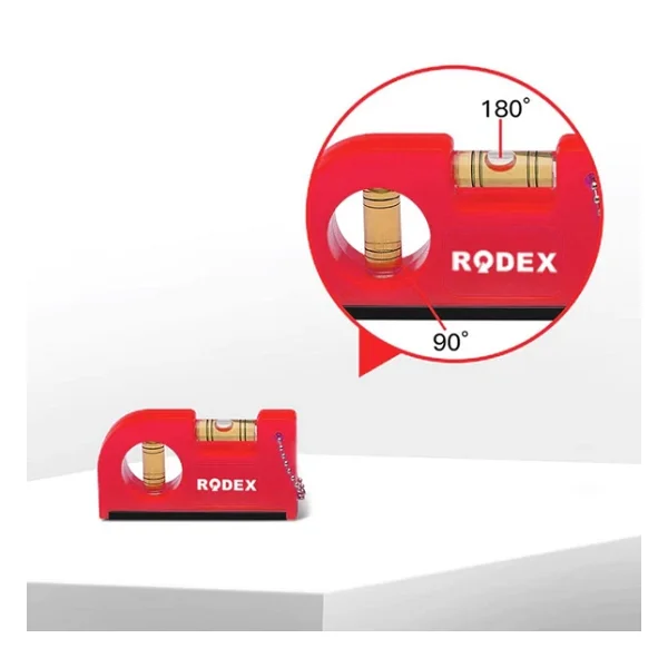 Rodex Cep Tipi Mini Su Terazisi Kırmızı Mıknatıslı Su Terazisi - Görsel 4