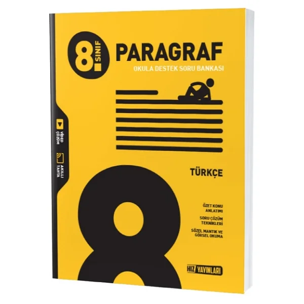 Hız Yayınları 8. Sınıf Türkçe Paragraf Soru Bankası - Görsel 9