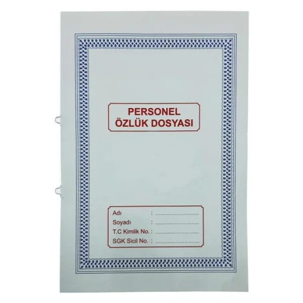 Gülpaş 225 Personel Özlük Dosyası 21 X 30 - 10 Adet - Görsel 3