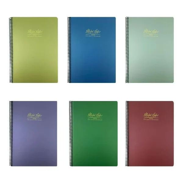 Gıpta Metal Notes Spiralli Pp Kapak A4 100 Yaprak Kareli Defter - Görsel 4