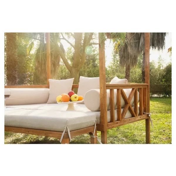 MANDU Exclusive Ahşap Bahçe Yatağı (DAYBED) - Görsel 4