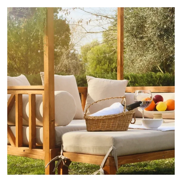 MANDU Exclusive Ahşap Bahçe Yatağı (DAYBED) - Görsel 3
