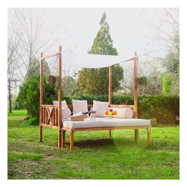 MANDU Exclusive Ahşap Bahçe Yatağı (DAYBED) - Görsel 2