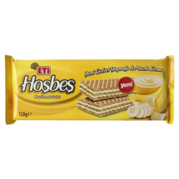 Eti Hoşbeş Muz Kremalı Gofret 120 gr - Görsel 3