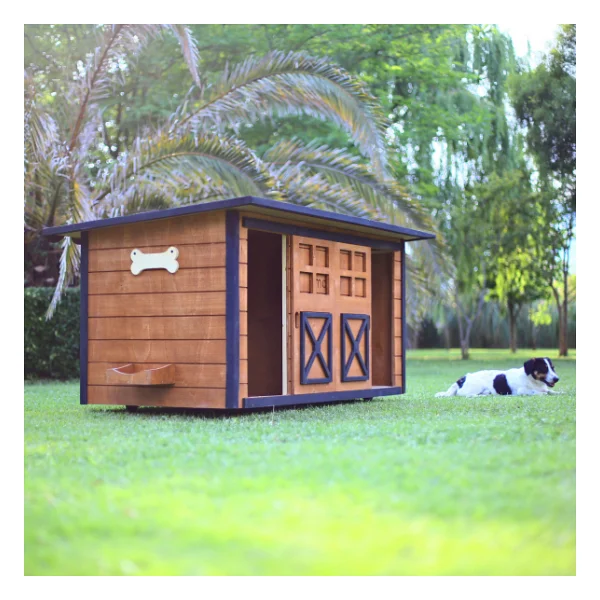 Mandu Ahşap İkiz Köpek Kulübesi - Görsel 6