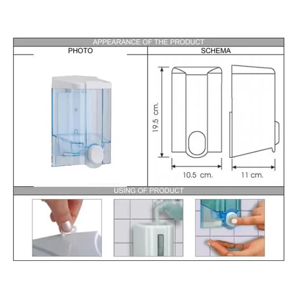 Vialli S4 1000 ml Sıvı Sabun Dispenseri - Görsel 7