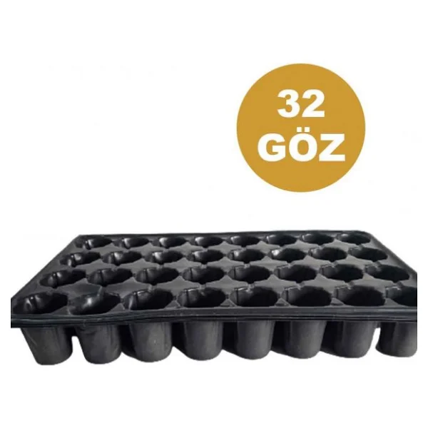 32 Göz (25 Adet) Viyol Fide Yetiştirme Viyolü Fidan Yetiştirme Kabı Çilek Sebze Meyve Süs Bitkisi Skulent Fidelik - Görsel 2