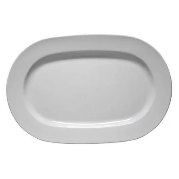Kütahya Porselen Frig Otel 40 cm 6 Adet Kayık Tabak Dekorsuz - Görsel 3
