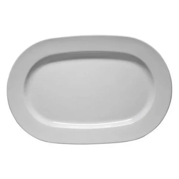 Kütahya Porselen Frig Otel 22 cm Kayık Tabak 6 Adet Dekorsuz - Görsel 3