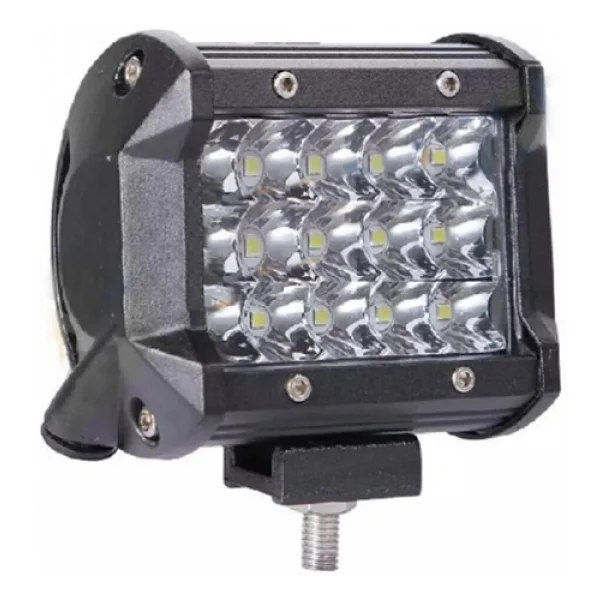 Off Road Led Lamba Delici Yayıcı Beyaz Kare Sis Farı Projektör 45W 12 Led Metal Arazi Çalışma Lambası 1 Adet - Görsel 5
