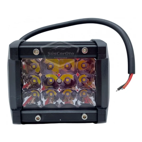 Off Road Led Lamba Delici Yayıcı Beyaz Kare Sis Farı Projektör 45W 12 Led Metal Arazi Çalışma Lambası 1 Adet - Görsel 8