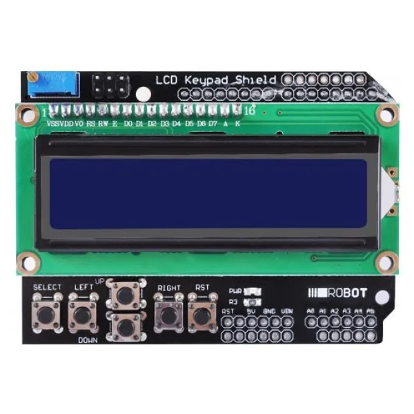 Arduino LCD Keypad Shield 1602 - 16x2 LCD Ekran ve Tuş Takımı - Görsel 4