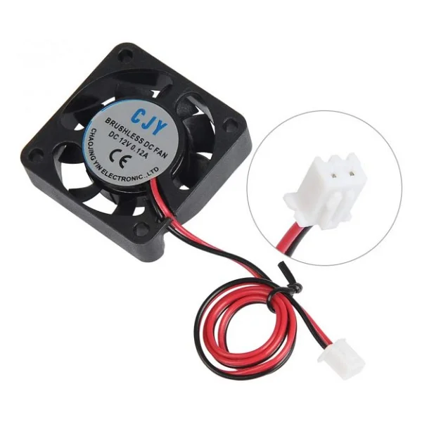 DC 12V FAN 4x4cm Kuluçka Fanı Soğutucu Peltier Pc Ekran 40x40mm - Görsel 3