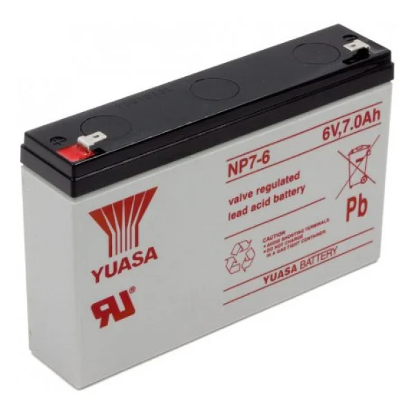 Yuasa NP7-6 6V 7Ah Bakımsız Kuru Akü - Görsel 5