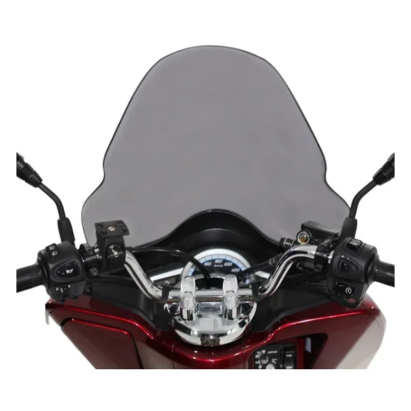 GP Kompozit Honda PCX 125-150 2014-2017 Uyumlu Ön Cam Siyah - Görsel 5