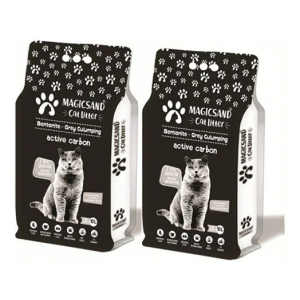 Magicsand Aktif Karbonlu 10 lt 2'li İnce Taneli Bentonit Kedi Kumu - Görsel 5