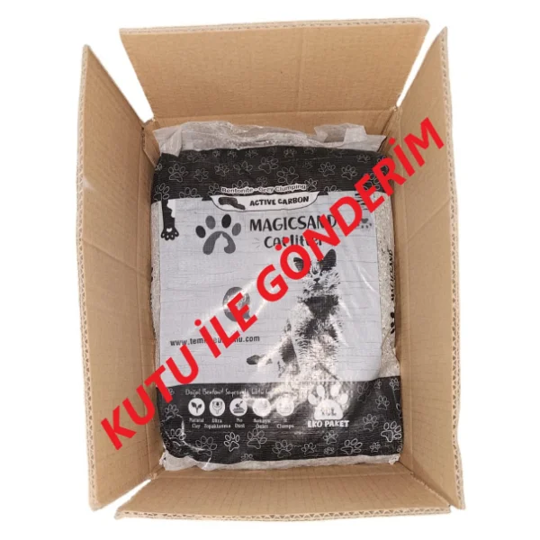 Magicsand Aktif Karbonlu 10 lt 2'li İnce Taneli Bentonit Kedi Kumu - Görsel 6