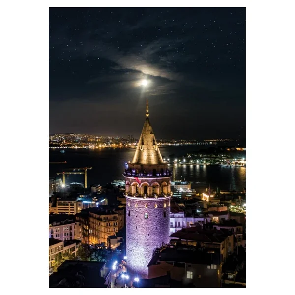 Art Galata Kulesi 1000 Parça Neon Puzzle - Görsel 5