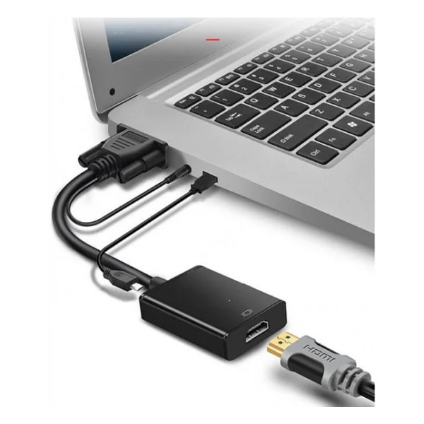 Hdmi To Vga Ses Audio Hdmı Dönüştürücü Çevirici Kablo - Görsel 4