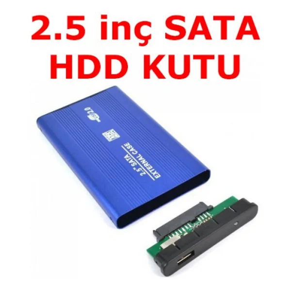 2,5 inç Sata Harddisk Kutusu - Sata HDD Kutu - Mavi Renk - Görsel 8