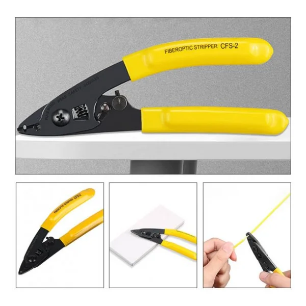 Fiber Optik Kablo Soyucu Kesici Pense CFS-2 Sıyırıcı 2 Dişli - Görsel 5