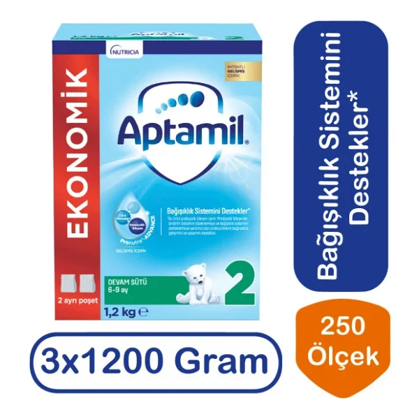 Aptamil 2 Devam Sütü 1200 gr 3 Adet - Görsel 3