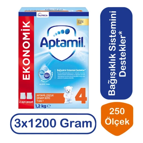 Aptamil 4 Çocuk Devam Sütü 1200 gr 3 Adet - Görsel 3