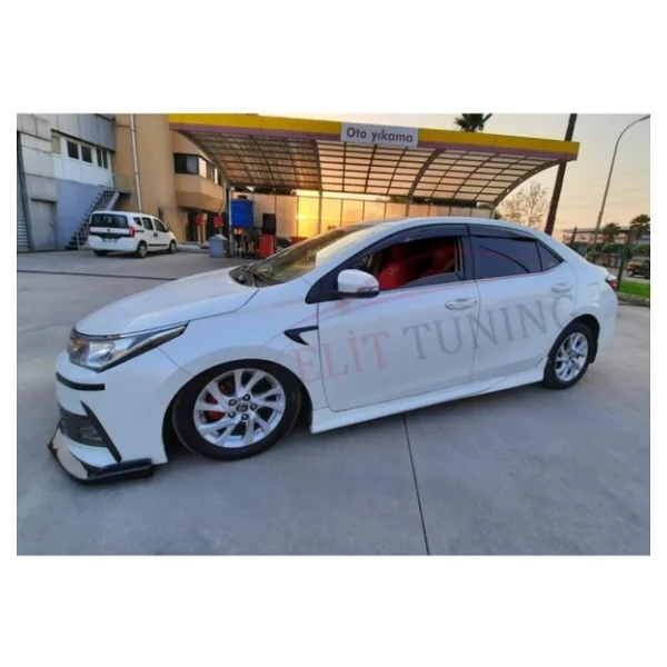 Toyota Corolla Ön Lip Yeni Kasa Piano Black Tampon Eki 3 Parca - Görsel 2