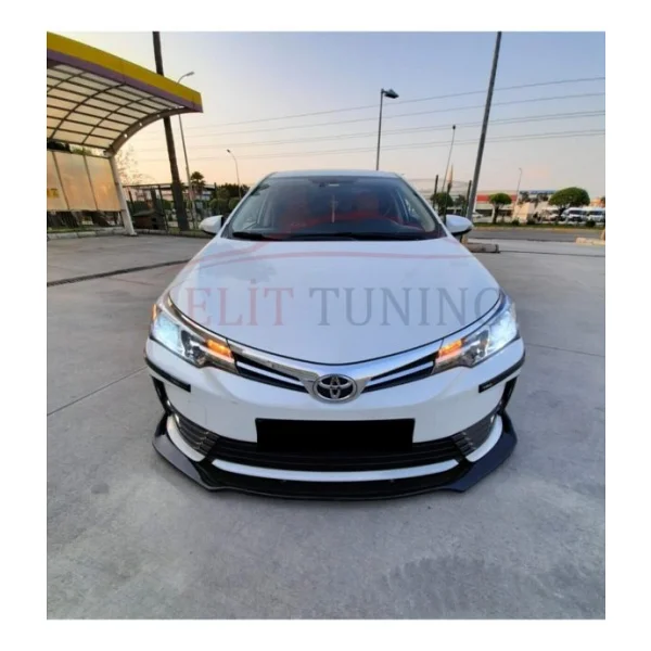 Toyota Corolla Ön Lip Yeni Kasa Piano Black Tampon Eki 3 Parca - Görsel 3