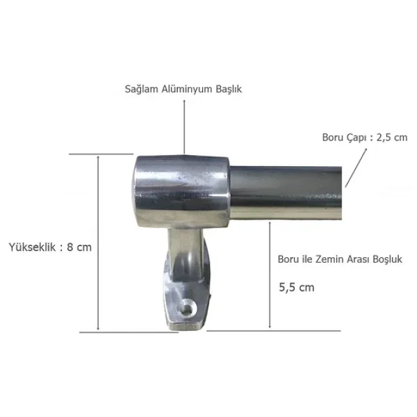 Yaşlı Engelli ve Hastalar için 70 cm Tutamak Engelli Tutamağı - Görsel 2